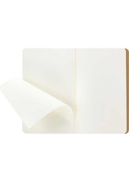 Çizgisiz Cahier Not Defteri 3’lü Set L Boy Kraft Kahve