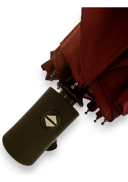 Düz Kırmızı Tam Otomatik 8 Telli Kısa Şemsiye indirimleri