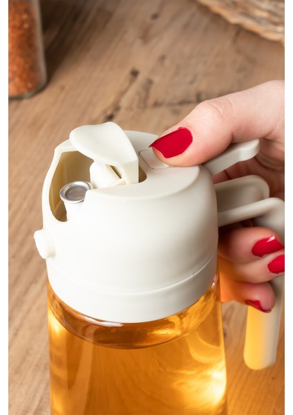 Çok Amaçlı Cam Sprey Şişe -Yağdanlık Limon Sirke Sos Püskürtücü, Sızdırmaz Yağlık Krem 600 ml fırsatları