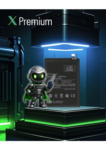 Xpremium Xiaomi Redmi Note 11T 5g Uyumlu Batarya Pil Süper Yüksek Kalite 5000 Mah BN5C modelleri
