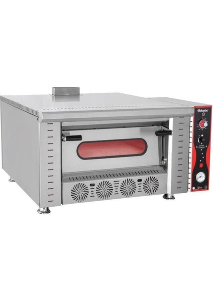 Tek Katlı Pizza Fırını Doğalgazlı 4 Pizza