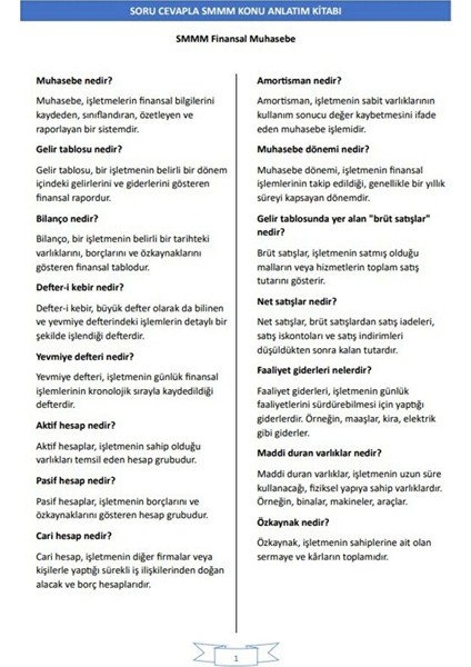 Smmm Sınavlarına Hazırlık Kitabı (3000 Soru-Cevap) fiyatları