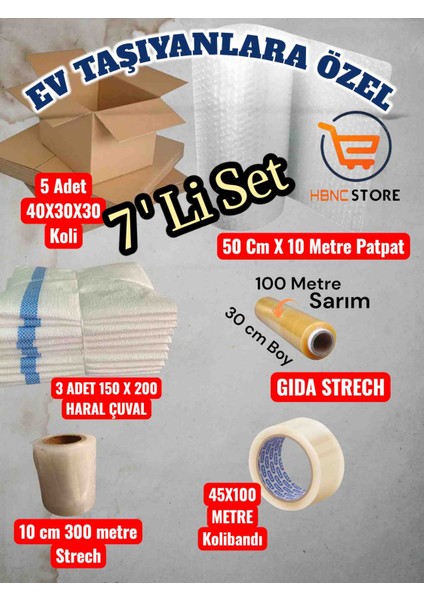 Ev Taşıyanlara Özel 7’li Paket – Pratik ve Güvenli Taşınma Için Ideal Set
