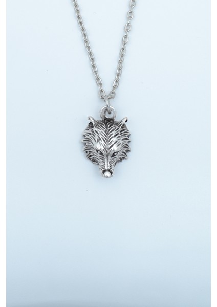 Tilki Gümüş Kaplama Düz Zincir Kolye