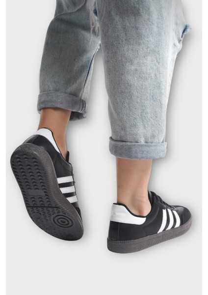 Kadın Rahat Hafif Spor Ayakkabı Siyah - Beyaz fiyatları
