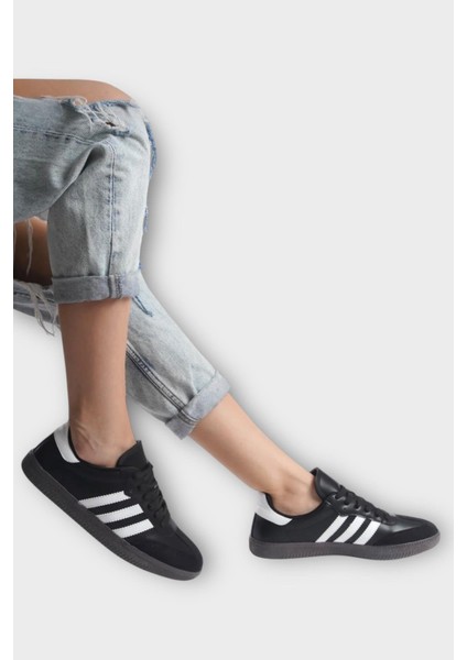 Kadın Rahat Hafif Spor Ayakkabı Siyah - Beyaz modelleri