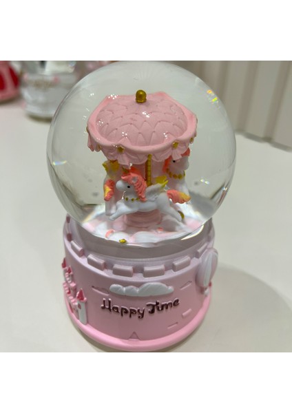 Atlı Karınca Işıklı Müzikli Orta Boy Kar Küresi TKY0400