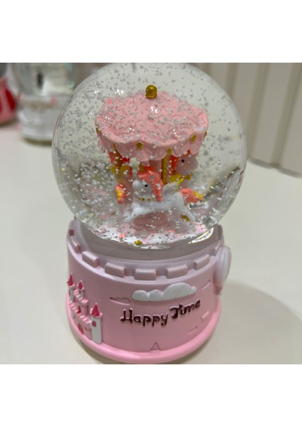 Atlı Karınca Işıklı Müzikli Orta Boy Kar Küresi TKY0400 modelleri