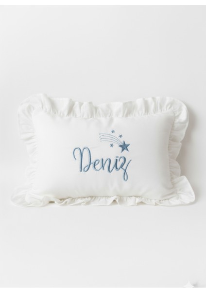 Mavi Isme Özel 6'lı Müslin Yenidoğan Set %100 Pamuk Tulum Battaniye Şapka Puset Örtü Eldvn Yastık indirimleri