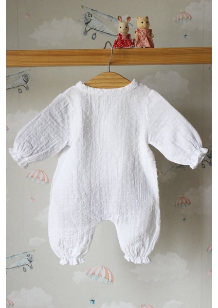 Mavi Isme Özel 6'lı Müslin Yenidoğan Set %100 Pamuk Tulum Battaniye Şapka Puset Örtü Eldvn Yastık