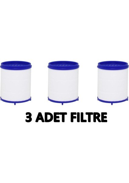 3 Adet Pas Kireç Tortu Engellleyici Arındırıcı Musluk Batarya Yedek Arıtma Filtresi