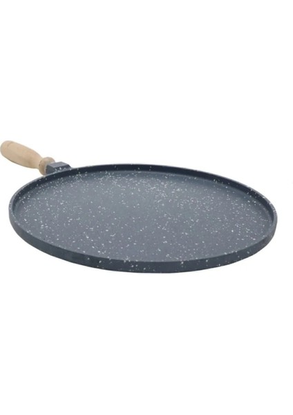 36 cm Döküm Granit Tava | Çıkarılabilir Kulp Bazlama Gözleme Tavası Çok Amaçlı Büyük Boy Tava fiyatları