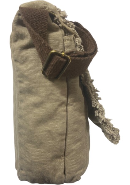 Vintage Salaş Orta Boy Günlük Çapraz Postacı Tablet Çantası M 32 cm x 27 cm