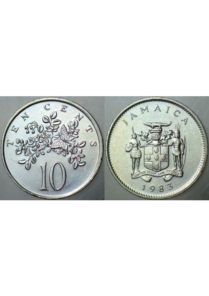 Jamaika 10 Cent 1983 Çilaltı.