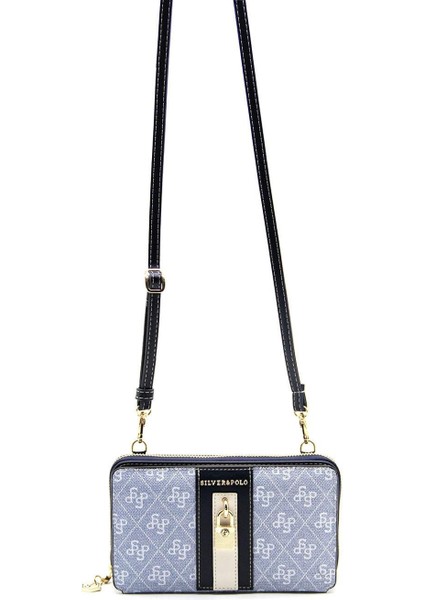 Silver & Polo Mavi - Laci SP1138 Kadın Askılı Cüzdanlı Telefon Çantası indirimleri