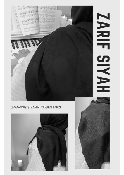 Zarif Siyah Şal