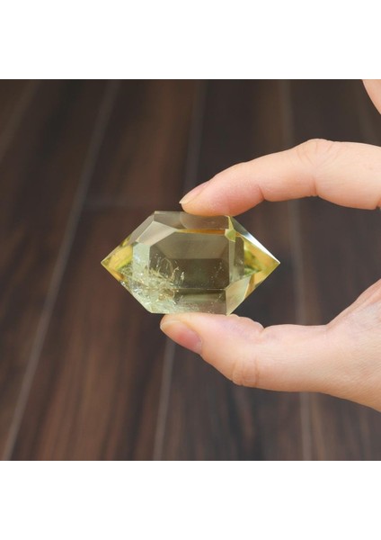 Çift Uçlu Limon Kuvars Taşı - Enerji Dengeleyici Kristal