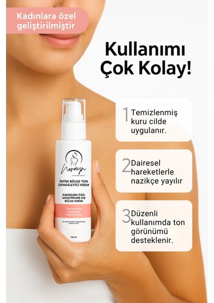 Kadınlara Özel Dış Bölge Ton Eşitleyici Krem – Bitkisel Içerikli Nazik Formül 100 ml fiyatları