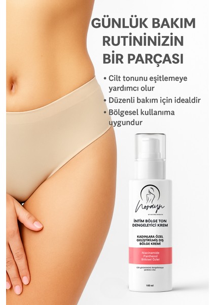 Kadınlara Özel Dış Bölge Ton Eşitleyici Krem – Bitkisel Içerikli Nazik Formül 100 ml modelleri