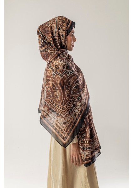 Kumran Etnik Desen Kehribar Şal modelleri