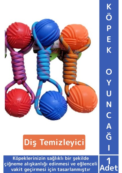 Evcil Hayvan Ağız Diş Sağlığı Kaşıma Çiğneme Temizleme Eğlenceli Vakit Kauçuk Top Köpek Oyuncağı