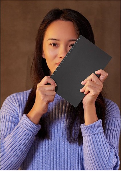 Siyah Sayfalı Anı Defteri Sert Kapaklı Fotograf Albüm Defteri 70 Sayfalı Gramajlı Kağıt fırsatları