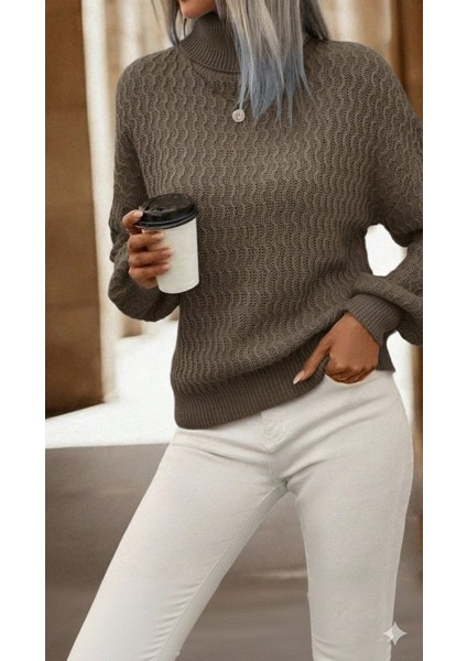 Kadın Uzun Kollu Balıkçı Yaka Triko Bluz fiyatları