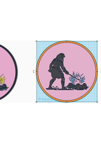 Duvar Sanatı - Tarih Öncesi - Yangın (Sadece Plastik Aparattır!!!) 3D fiyatları