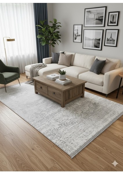 Imaj Akrilik Modern Dokuma Kaymaz Makine Halısı