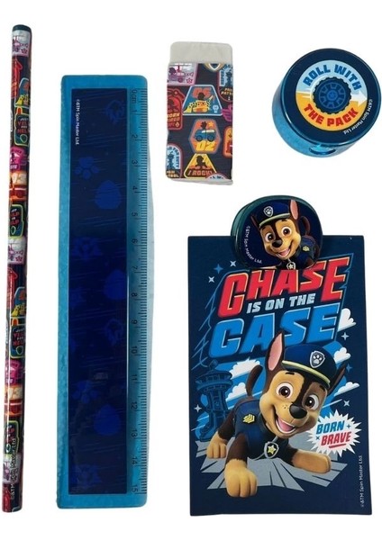 Paw Patrol Metal Kalemlikli 7 Parça Kırtasiye Seti