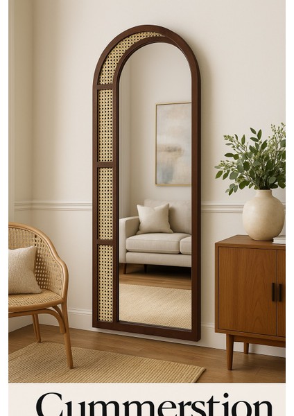 Sevilla Dekoratif Boy Aynası -Hazeran Duvar Aynası