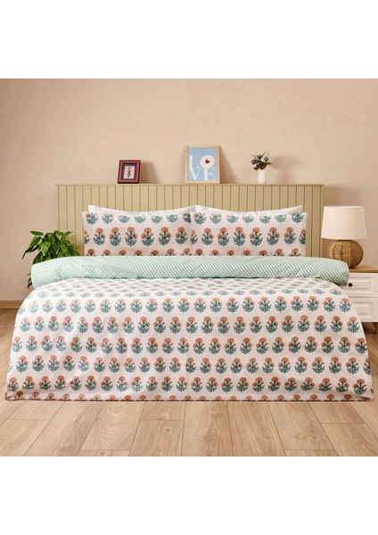 Soft Franky Çift Kişilik Nevresim Takımı - Beyaz