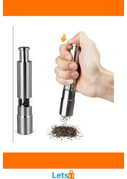 Paslanmaz Çelik Tek Elle Kullanım Kolay Otomatik Baharat Öğütücü indirimleri