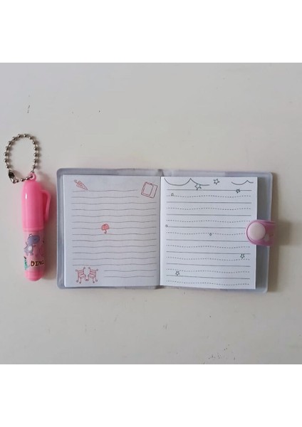 Kalemli Podifik Mini Defter - 1 Adet- Dinazor Figürlü