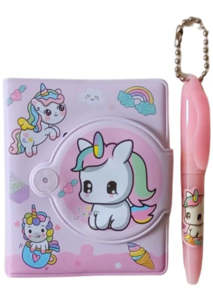 Kalemli Mini Defter 3'lü Set- Unicorn Figürlü