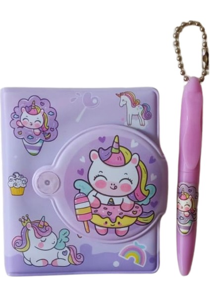 Kalemli Mini Defter 3'lü Set- Unicorn Figürlü