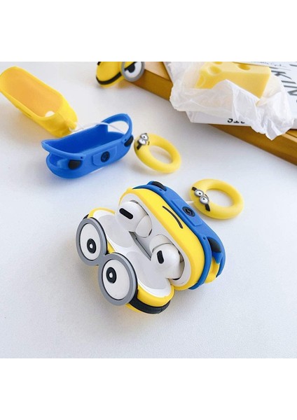 Airpods Pro 3. Nesil Uyumlu Sevimli Minyon Figürlü Darbe Önleyici Kulaklık Koruma Kılıfı modelleri