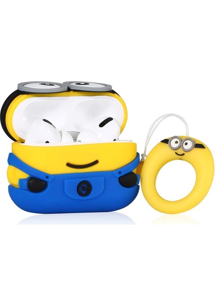 Airpods Pro 3. Nesil Uyumlu Sevimli Minyon Figürlü Darbe Önleyici Kulaklık Koruma Kılıfı fırsatları