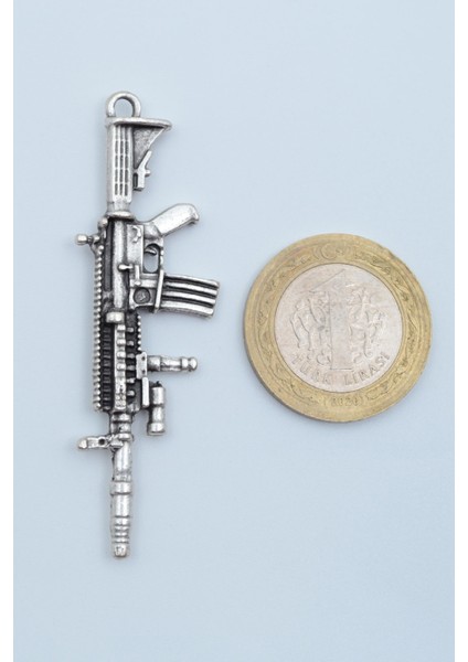 M4 Silah - Pubg Gümüş Kaplama Örme Zincir Kolye fırsatları