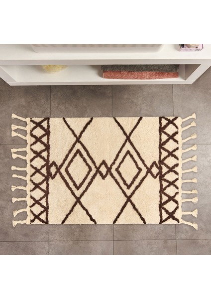 Soft Tufting Nora Banyo Paspası - Ekru - 60X90 cm fiyatları