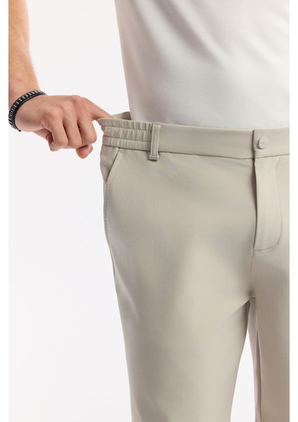 Erkek Taş Beli Lastikli Bağcıklı Bi-Stretch 2 İplik Örme Regular Fit Şort A51Y3611