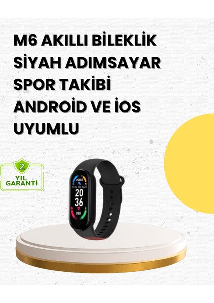 Uzun Şarjlı Spor Akıllı Saat – Adımsayar ve Nabız Ölçer Özellikli - EMY4962-6915