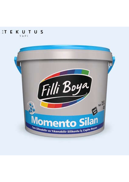 Momento Silan Silikonlu Iç Cephe Boyası 15 L Yağmur Damlası