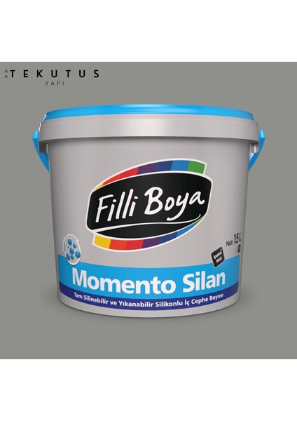 Momento Silan Silikonlu Iç Cephe Boyası 15 L 4484/Cİ-7623 Karizmatik Gri