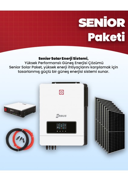 Senior Solar Paket -Güneş Enerji Sistemleri