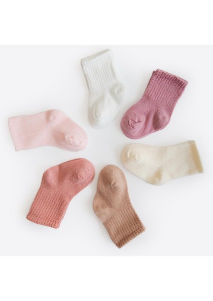 Organik Bebek 6'lı Çorap Seti Natural modelleri