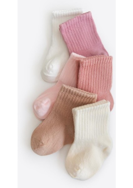 Organik Bebek 6'lı Çorap Seti Natural fırsatları