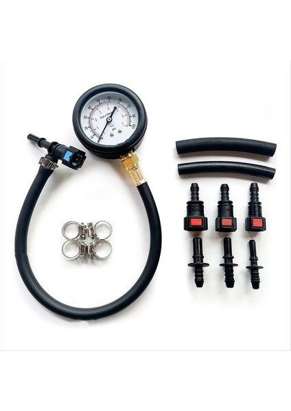 Yakıt Basınç Test Kiti Yakıt Basınç Göstergesi Yakıt Enjeksiyon Pompası Basınç Test Ölçer Kiti Için Araba, Motosiklet, Kamyon (Yurt Dışından)