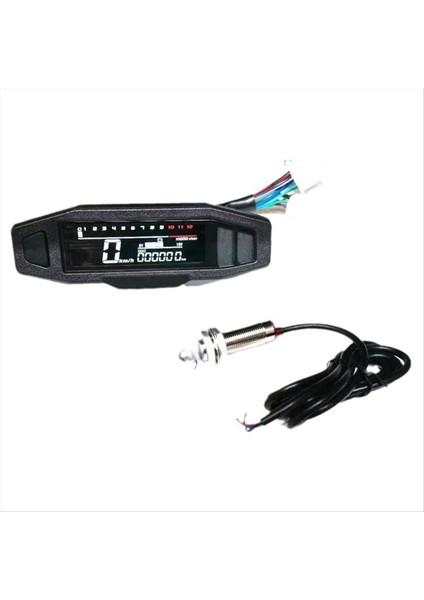 Motosiklet Mini Va Yüksek Çözünürlüklü LCD Hız Göstergesi Hız Göstergesi Yakıt Göstergesi Hd Ayarlanabilir LCD (Yurt Dışından) indirimleri