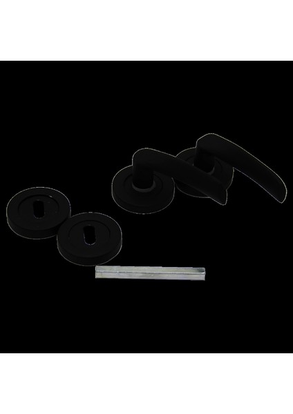 Çelikel Eriş-10 Amerikan Oda Kapı Kolu Siyah (K95)